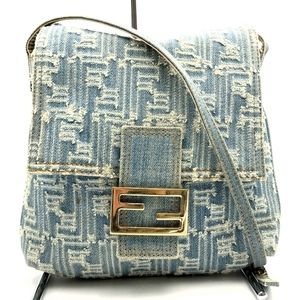 Fendi Zucca Denim Bag Blue